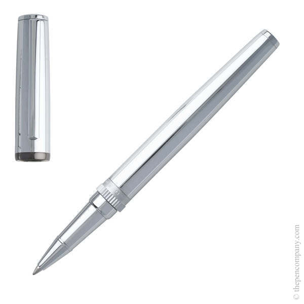 Hugo Boss Gear Ribs Rollerball Pen Chrome