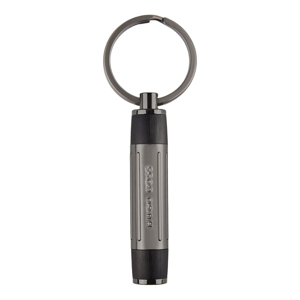 Hugo Boss Gear Ribs Keyring Black