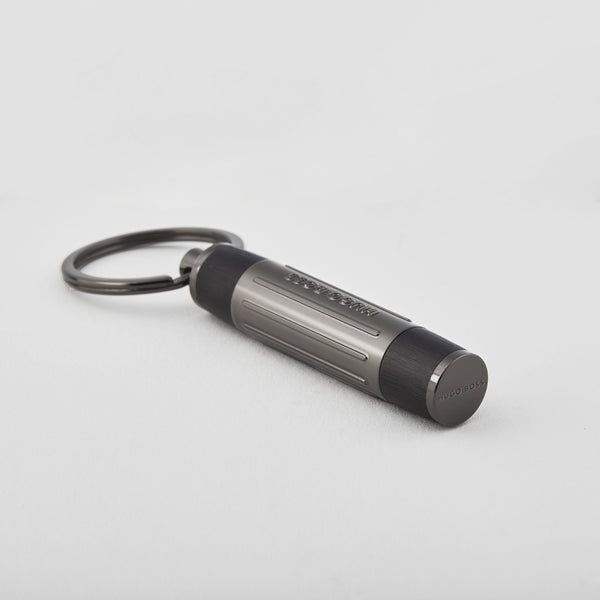 Hugo Boss Gear Ribs Keyring Black