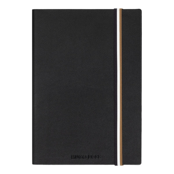 Hugo Boss Iconic Black Lined Notebook A5