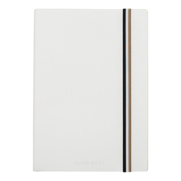 Hugo Boss Iconic White Plain Notebook A5