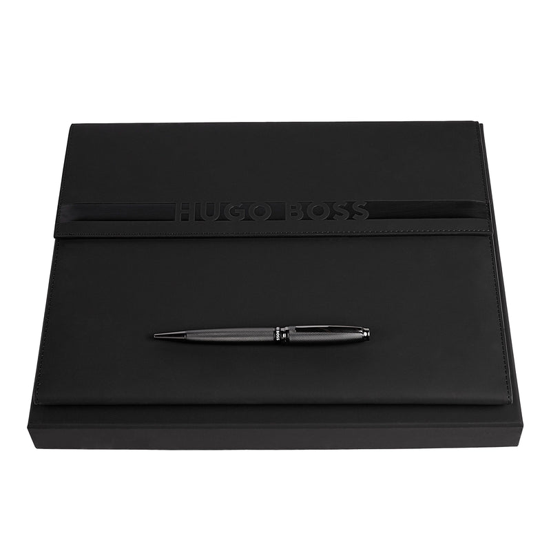 Hugo Boss Set Cloud matte Folder A4 And Stream Ballpoint Pen