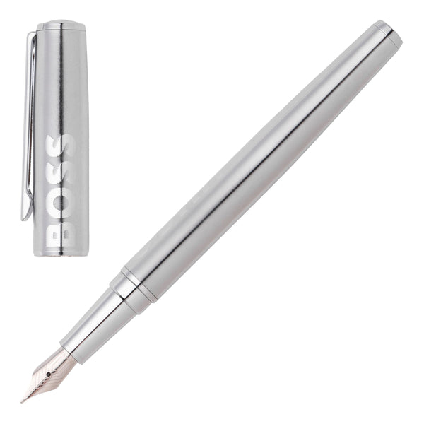 Hugo Boss Label Fountain Pen White