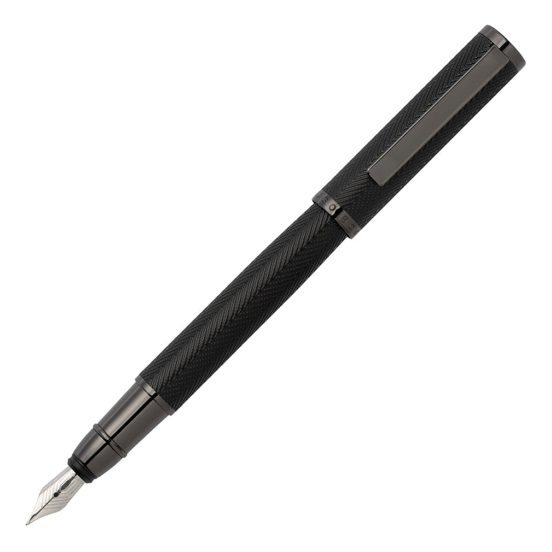 Hugo Boss Formation Herringbone Fountain Pen Gun