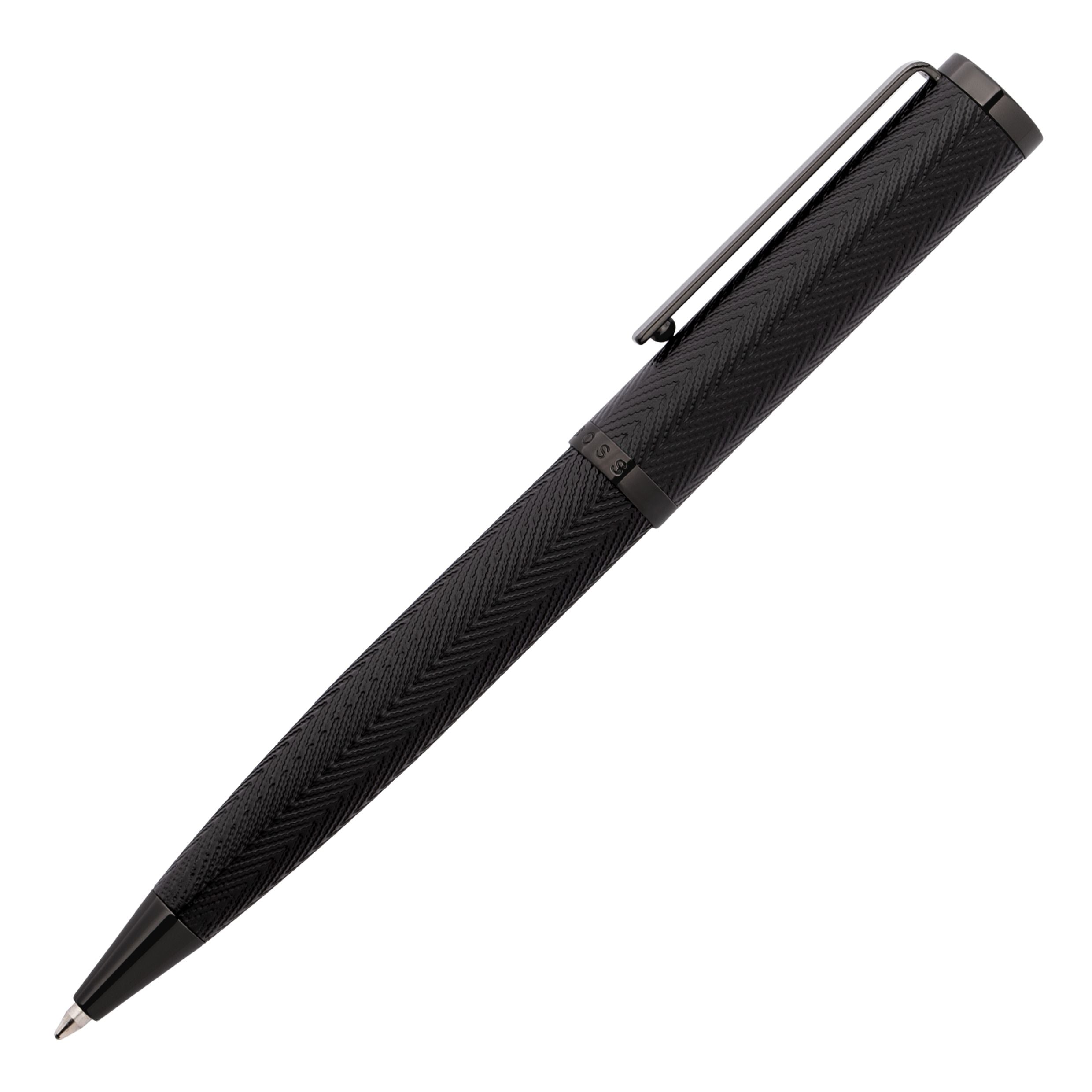 Hugo Boss Formation Herringbone Ballpoint Pen Gun