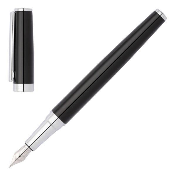 Hugo Boss Gear Icon Fountain Pen Black