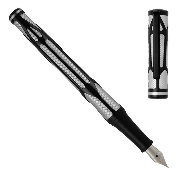 Hugo Boss Craft Fountain Pen Chrome