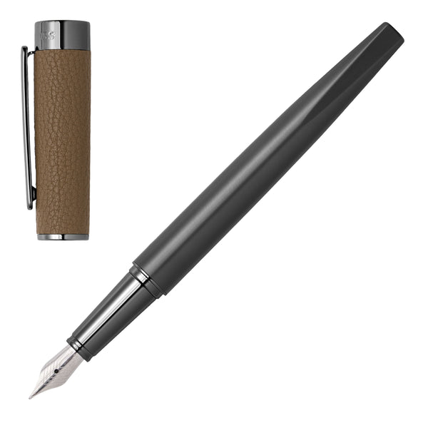 Hugo Boss Corium Fountain Pen Camel