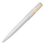 Hugo Boss Gear Pinstripe Ballpoint Pen Silver And Gold