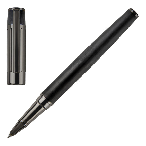 Hugo Boss Gear Ribs Rollerball Pen Black