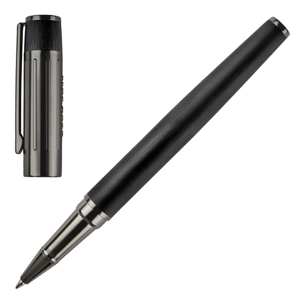 Hugo Boss Gear Ribs Rollerball Pen Black