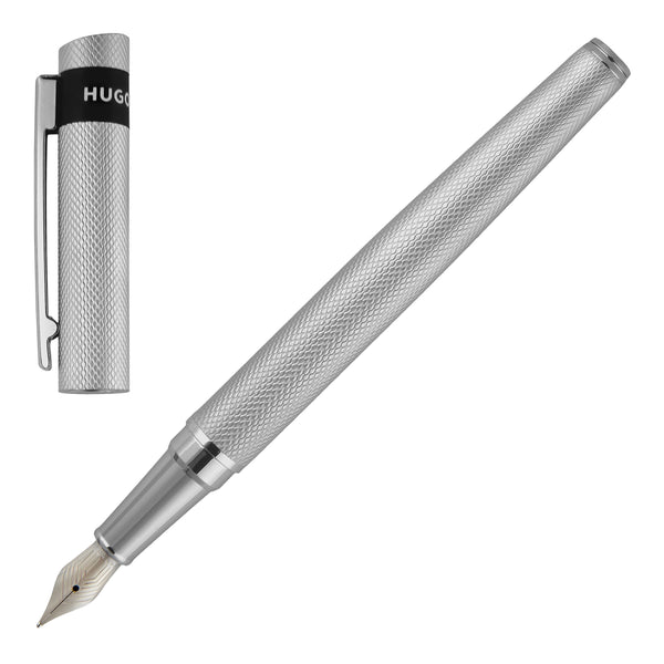 Hugo Boss Loop Diamond Fountain Pen Chrome