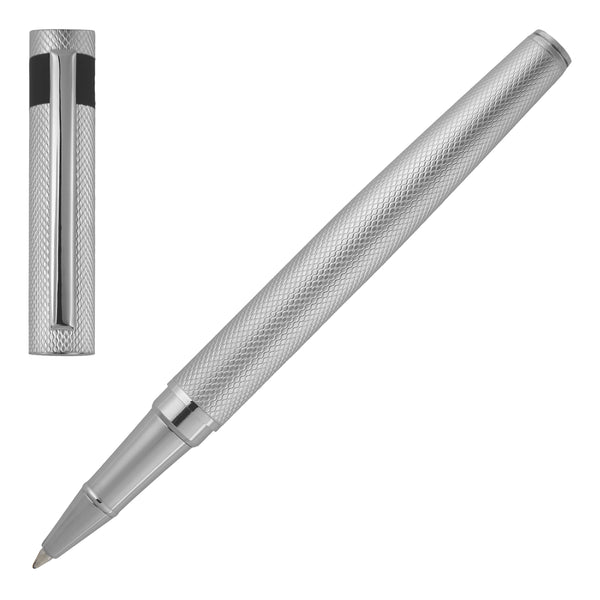 Hugo Boss Loop Diamond Rollerball Pen Chrome