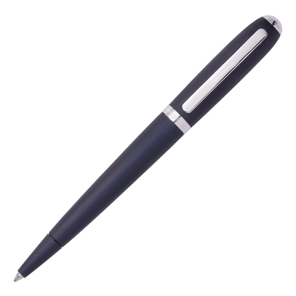 Hugo Boss Contour Brushed Ballpoint Pen Navy