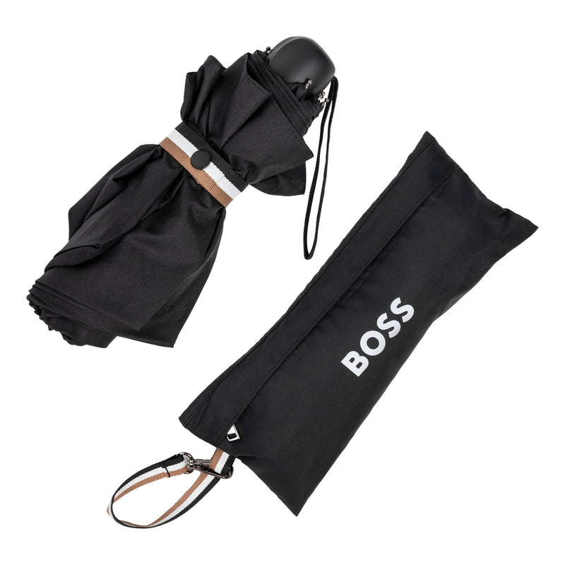 Hugo Boss Iconic Black Umbrella Mini