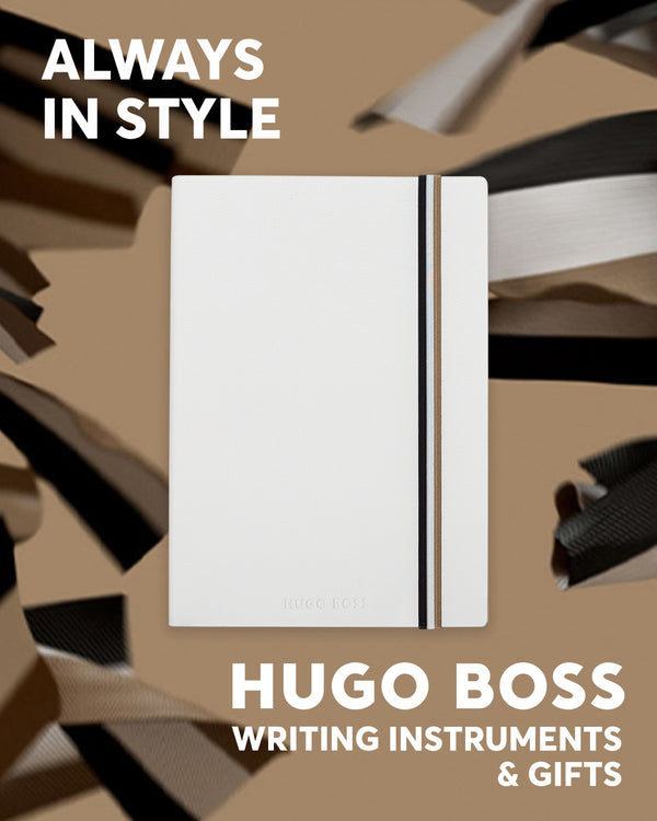 Hugo Boss Iconic White Plain Notebook A5