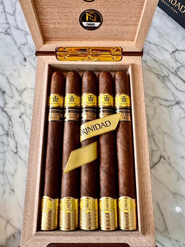 IN STOCK - NEW LIMITED EDITION - Trinidad Cabildos Limited Edition 2024 - Box of 5 Cigars - Numbered Travel Case. Very Exclusive