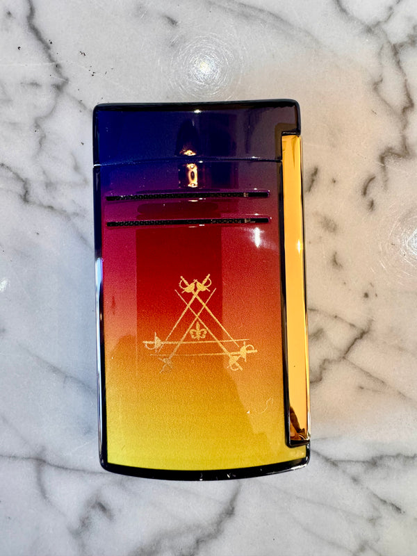 S.T. Dupont Maxijet Lacquered lighter Montecristo l' Aurore Violet Limited Edition - 020034