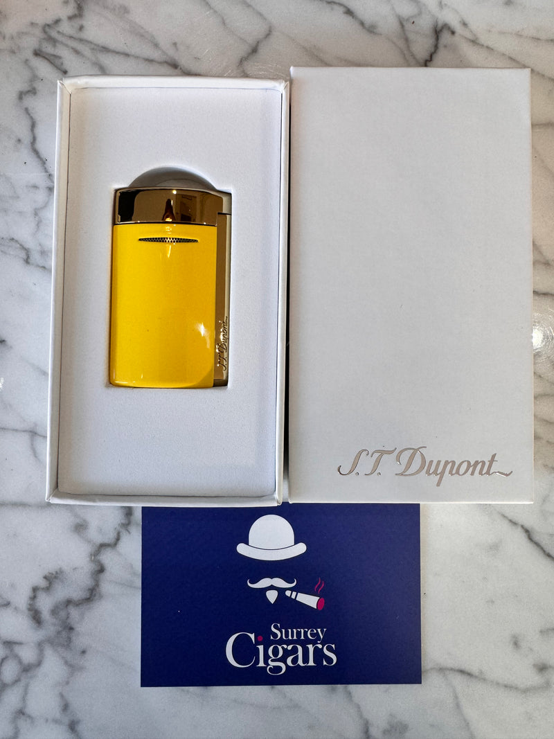 S.T. Dupont MiniJet Lighter, Pastel Vanilla Yellow - 010880