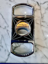 S.T. Dupont Cigar Cutter Fire X Natural Lacquer Black Chrome