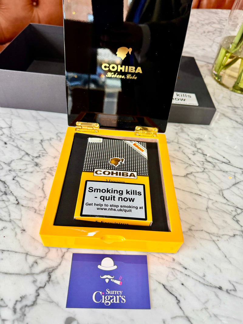 Cohiba Exquisitos in a Branded Cohiba Box – 5 Cuban Cigar Box