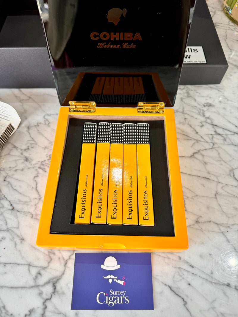 Cohiba Exquisitos in a Branded Cohiba Box – 5 Cuban Cigar Box