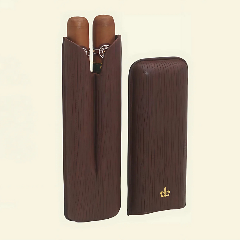 Montecristo Open Eagle Leather Case with 2 Cigars