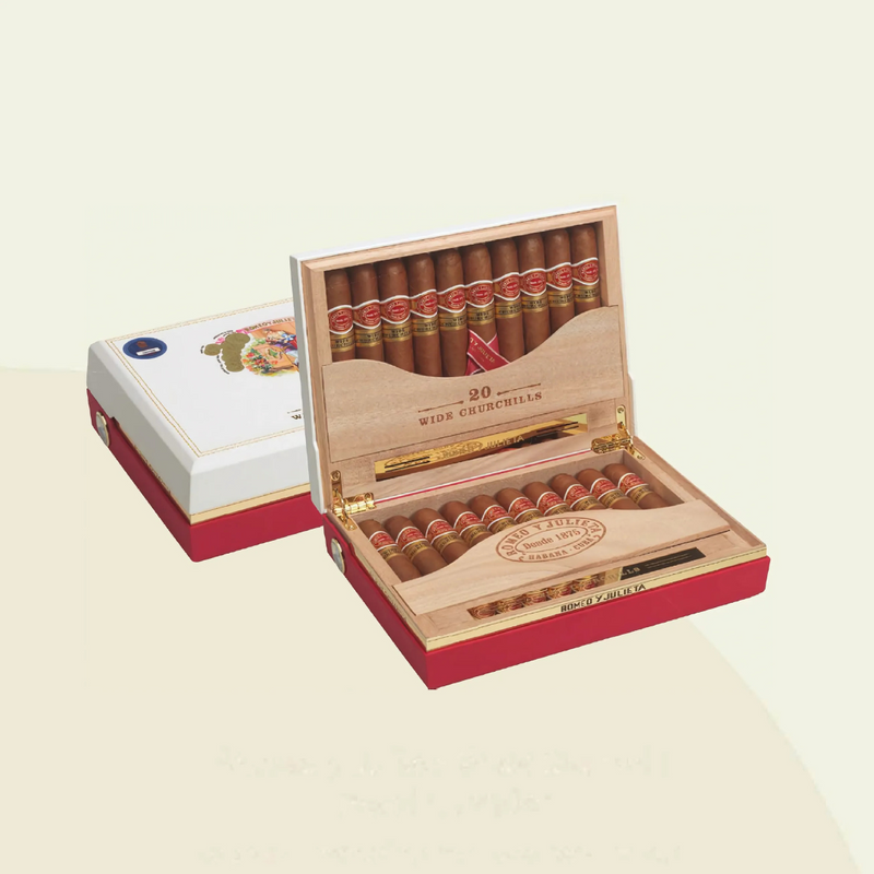 Romeo y Julieta Wide Churchill Travel Humidor - 20 Cigar Box