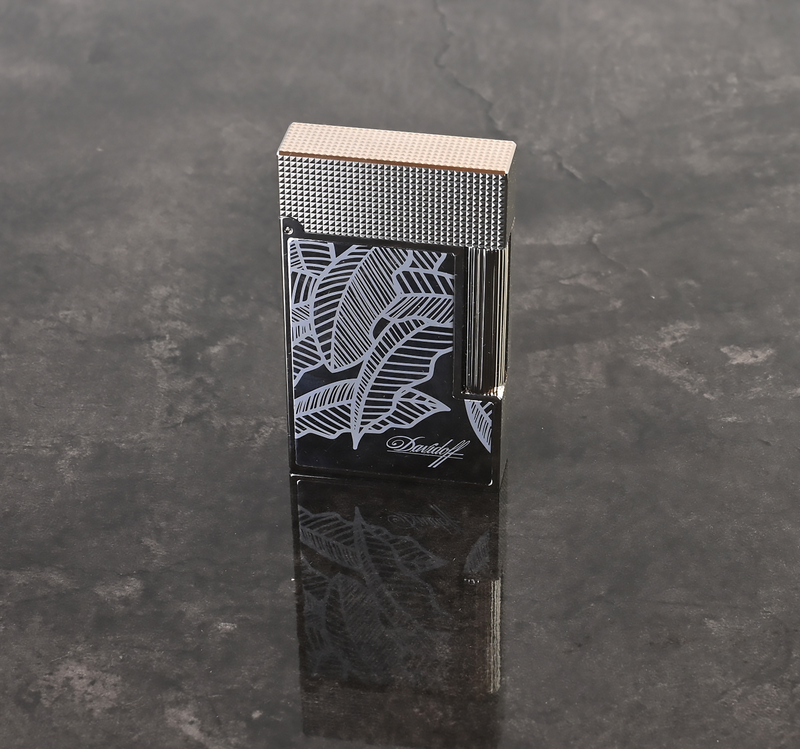 Davidoff Prestige Lighter (Palladium) - The Leaves Limited Edition (No. 002/250)